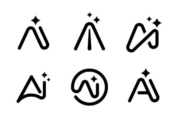 Abstract a Logo with Spark Star Symbol