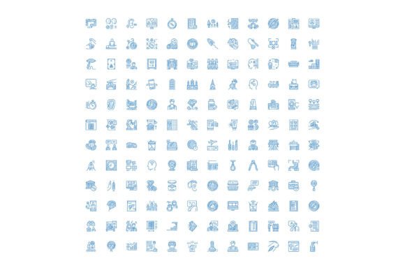 Hand Drawn Business Vector Icons Collection