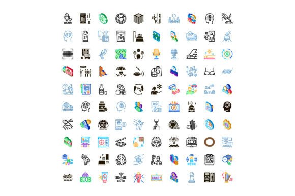 Large Collection of Business and Technology Icons for Real-World Design Needs