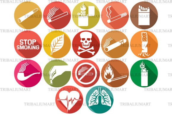 Tobacco Icons Set: A Practical Vector Resource for Health Communication